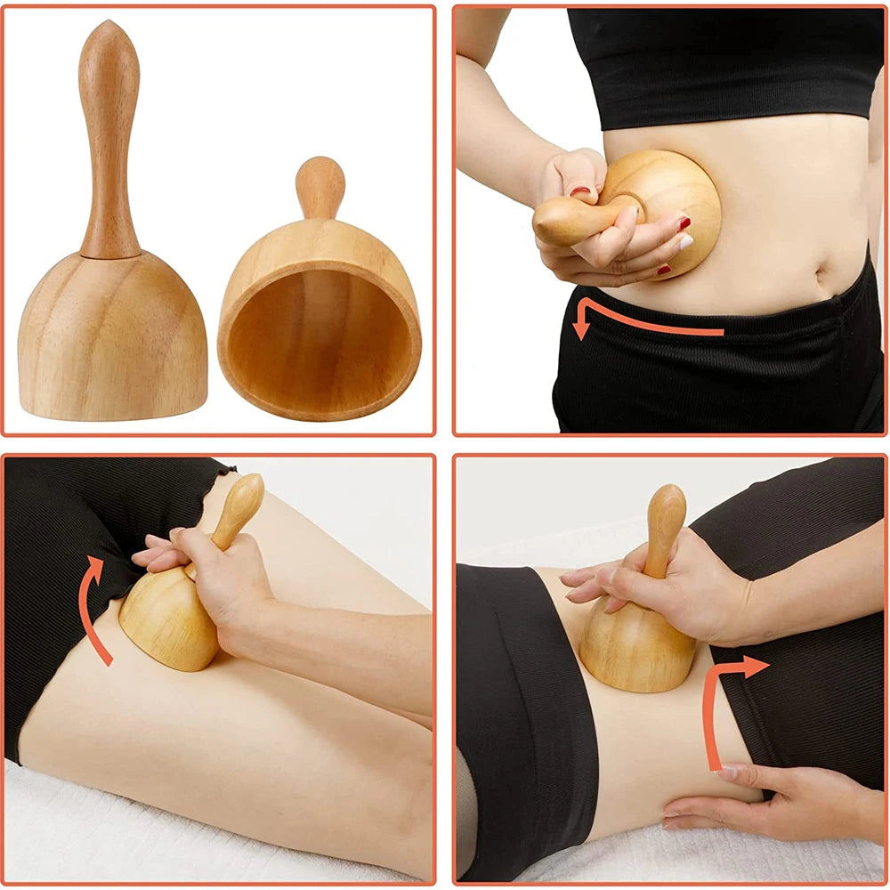 Wood Therapy Massage Tools Lymphatic Drainage Massager Body Sculpting Tools Anti-Cellulite