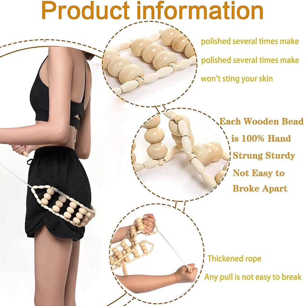 Wood Therapy Massage Tools Lymphatic Drainage Massager Body Sculpting Tools Anti-Cellulite